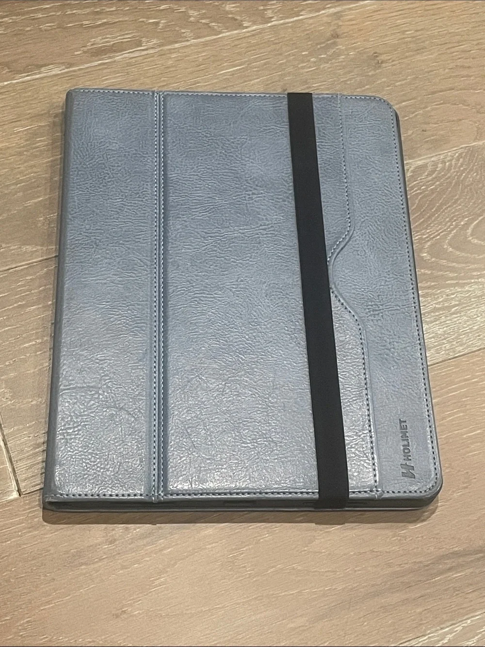 Blue iPad Folio Case with Stand and Pencil Slot